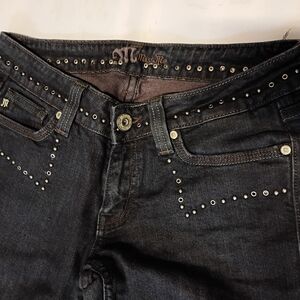 Miss Me Black Studded High Rise Jeans